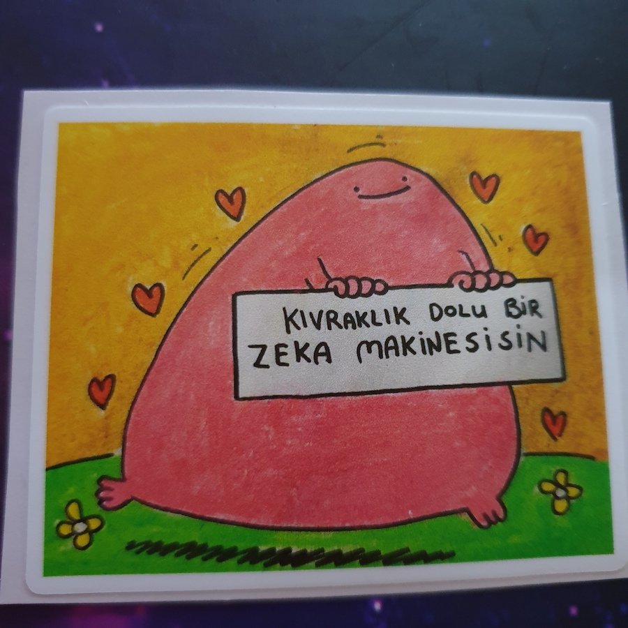 Kıvraklık Dolu Sticker